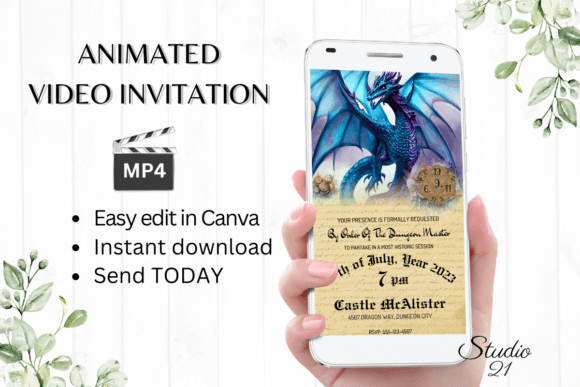 Animated D D Game Invitation GA100: Streamlining Digital Invitations for Modern Workflows