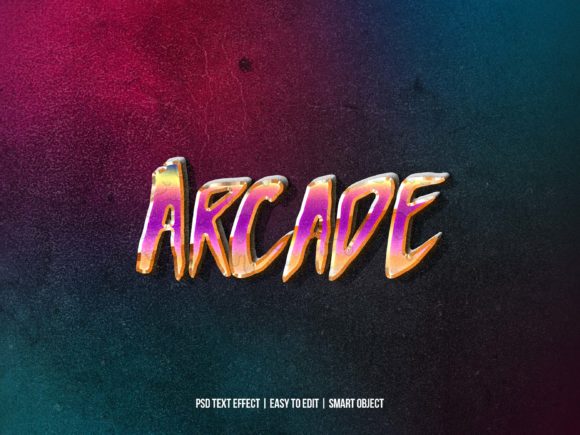 Arcade 80s Game Text Effect: Retro Typography for Modern Design