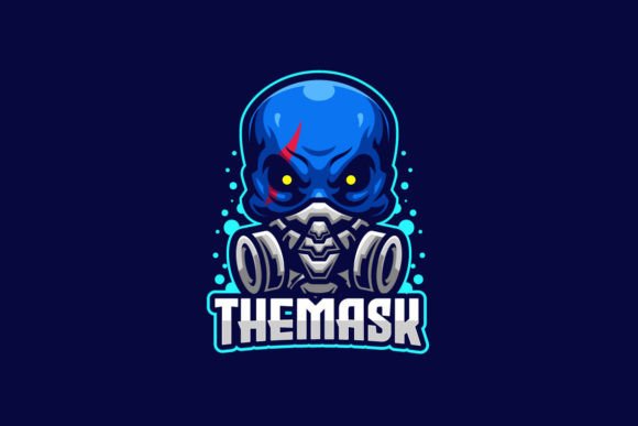Blue Mask E-sports Game Mascot Logo: A Versatile Branding Solution for Gamers and Teams