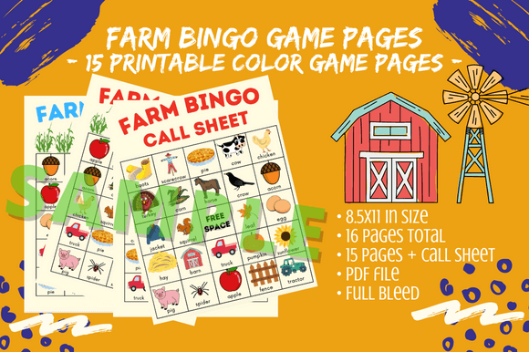 Bringing the Barnyard to Life: A Complete Guide to 15 Fun Farm Bingo Colorful Game Pieces