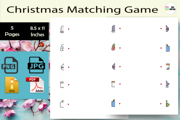 Christmas Matching Game KDP Vol 2