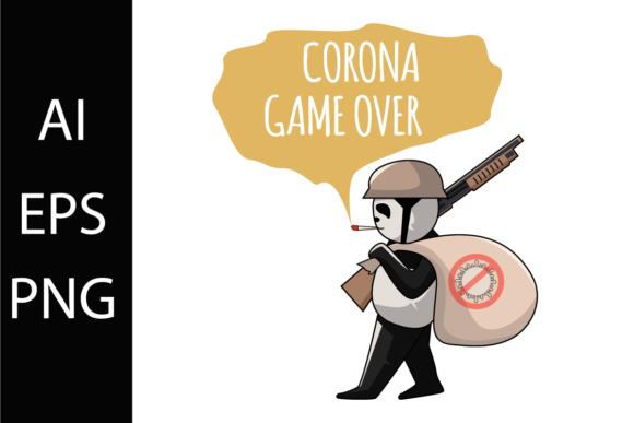 Corona Game Over: Design Versatility for Apparel and Merchandise