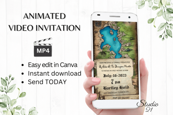 Dungeons & Dragons Game Invitation GA107: A Smart Way to Invite Your Party