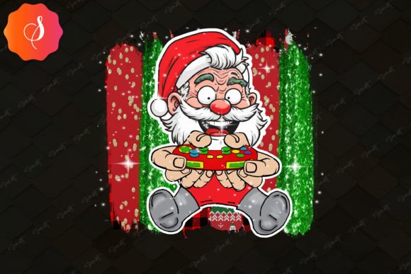 Evaluating Santa Claus Playing Video Game Christmas Graphics for Modern Holiday Projects