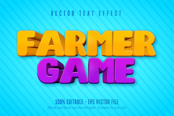 Evaluating the Farmer Game Text Cartoon Effect for Adobe Illustrator