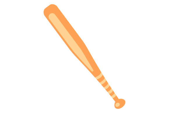 Exploring the Baseball Bat Icon in Sport Game Cartoon Equipment Design