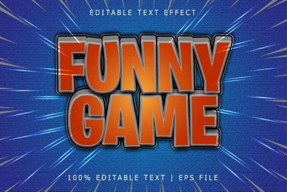 Funny Game Editable Text Effect: A Creative Illustrator Tool for Dynamic Typography