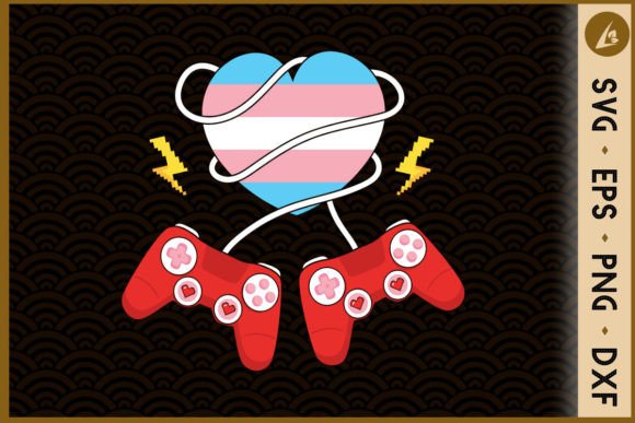 Game Controller Couple LGBT Heart: A Design That Celebrates Love and Gaming