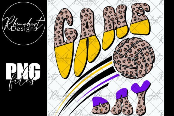 Game Day Volleyball Purple Gold Yellow: Style Meets Versatility