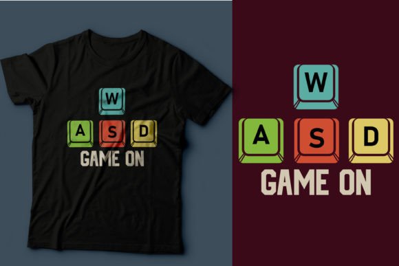 Game On: The Ultimate Gaming T-Shirt Design for Versatile Use