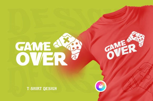 Game Over Gaming T-Shirt Design SVG Guide