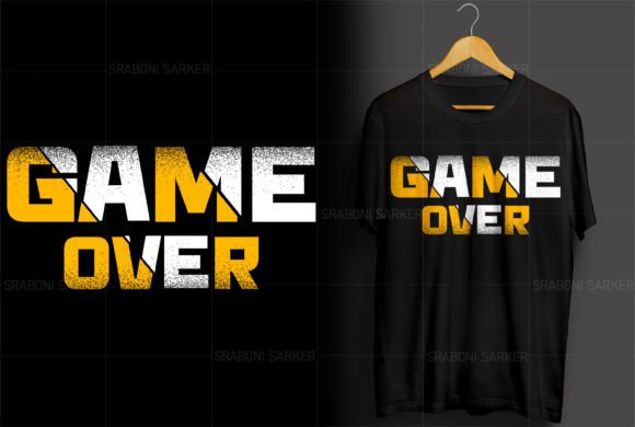 Game Over Typography T-Shirt Design
