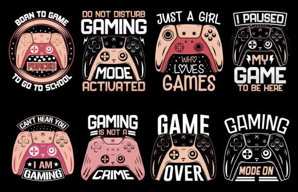 Gaming T-Shirt Bundle: Creative Design Sets for Every Creator