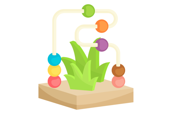 Kid Puzzle Toy Design Icons for Creative Projects