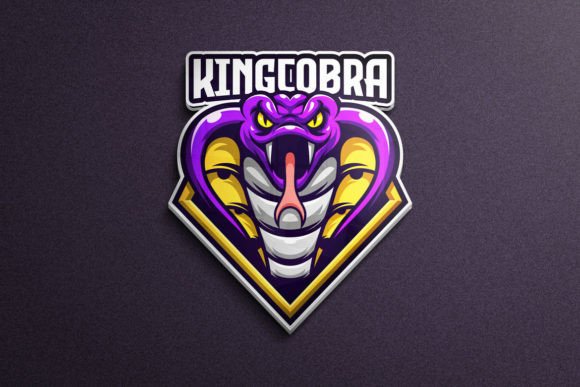 King Cobra Snake Mascot Game Logo: A Versatile Branding Asset for Creators and Teams