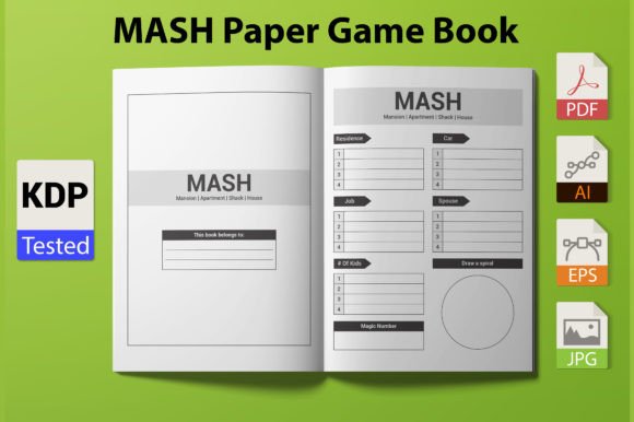 MASH Paper Game Book Template: A Practical Solution for Amazon KDP Publishing