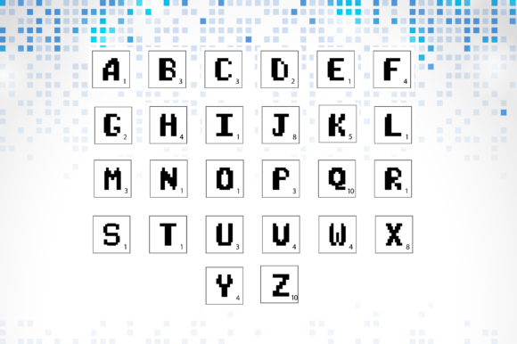 Pixel Alphabet Method Word Game: Creative Design Resources for Diverse Projects