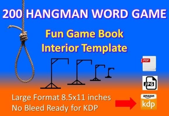 Streamlining KDP Publishing with a 200 Hangman Game Book Interior