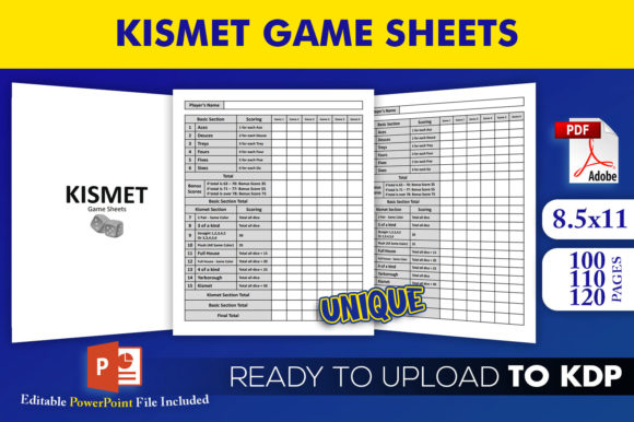 Unlocking Creative Potential with Printable Kismet Game Sheet KDP Interior